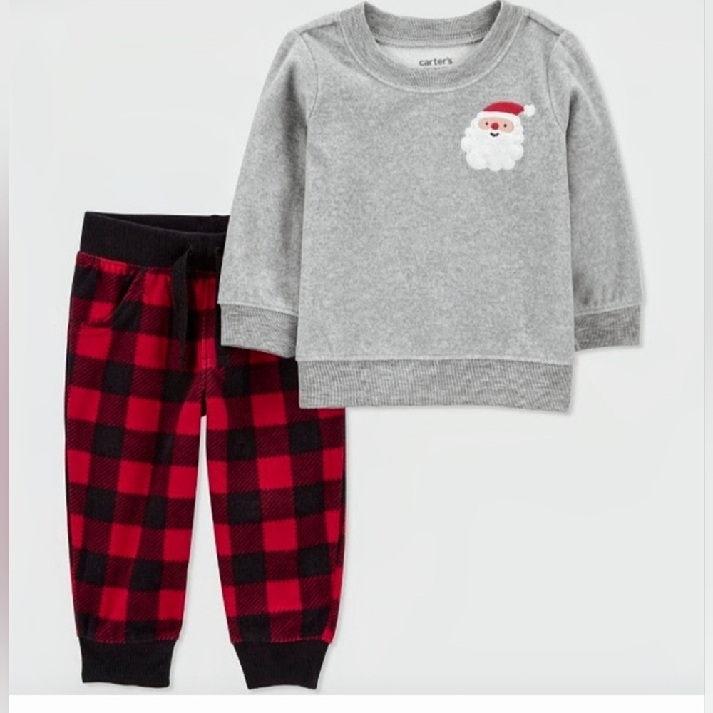 Carter's - Baby Christmas Plaid Pajama Set